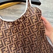 Bagsaaa Fendi One Piece in FF Brown and White - 2