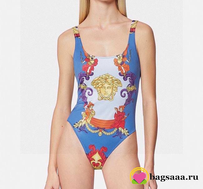 Bagsaaa Versace Medusa Blue Swimsuit - 1