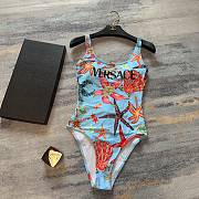 Bagsaaa Versace Tresor De La Mer One-Piece Swimsuit Azzurro Multicolor - 3