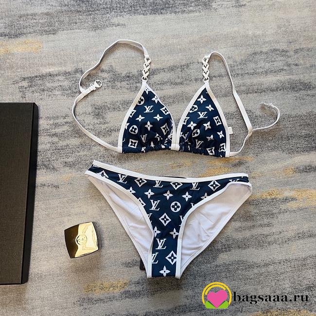 Bagsaaa Louis Vuitton BLue Nikini Monogram - 1