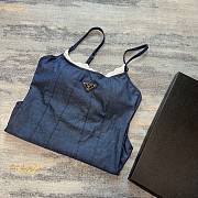 Bagsaaa Prada One Piece Blue Denim  - 5