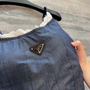 Bagsaaa Prada One Piece Blue Denim  - 2