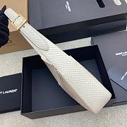 	 Bagsaaa YSL LE 5 À 7 in white python leather - 23 X 16 X 6,5 CM - 6