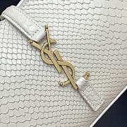 	 Bagsaaa YSL LE 5 À 7 in white python leather - 23 X 16 X 6,5 CM - 2