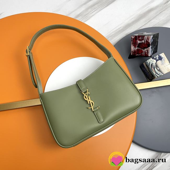 Bagsaaa YSL LE 5 À 7 in light green smooth leather - 23 X 16 X 6,5 CM - 1