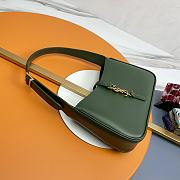 	 Bagsaaa YSL LE 5 À 7 in green smooth leather - 23 X 16 X 6,5 CM - 5