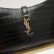 	 Bagsaaa YSL LE 5 À 7 in black crocodile embossed leather - 23 X 16 X 6,5 CM - 3