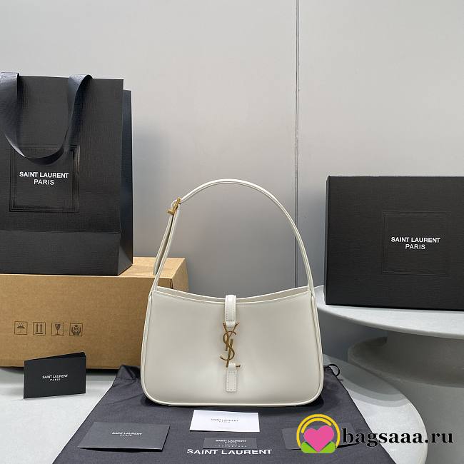 	 Bagsaaa YSL LE 5 À 7 in white smooth leather - 23 X 16 X 6,5 CM - 1