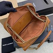 Bagsaaa YSL Brown Niki Medium Leather Shoulder Bag - 26×19×7.5x13cm - 3