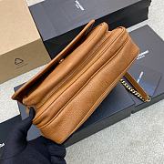 Bagsaaa YSL Brown Niki Medium Leather Shoulder Bag - 26×19×7.5x13cm - 2