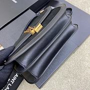 Bagsaaa YSL Solferino Medium Satchel in box black suede leather - 23 X 16 X 6 CM - 6