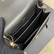 Bagsaaa YSL Solferino Medium Satchel in box black suede leather - 23 X 16 X 6 CM - 5