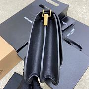 Bagsaaa YSL Solferino Medium Satchel in box black suede leather - 23 X 16 X 6 CM - 2