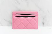 Bagsaaa Chanel Card holder Pink Caviar Leather - 11x7.5cm - 4