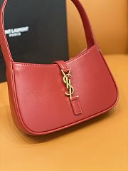 	 Bagsaaa YSL LE 5 À 7 Mini in red smooth leather - 19x11.5x4.5cm - 3