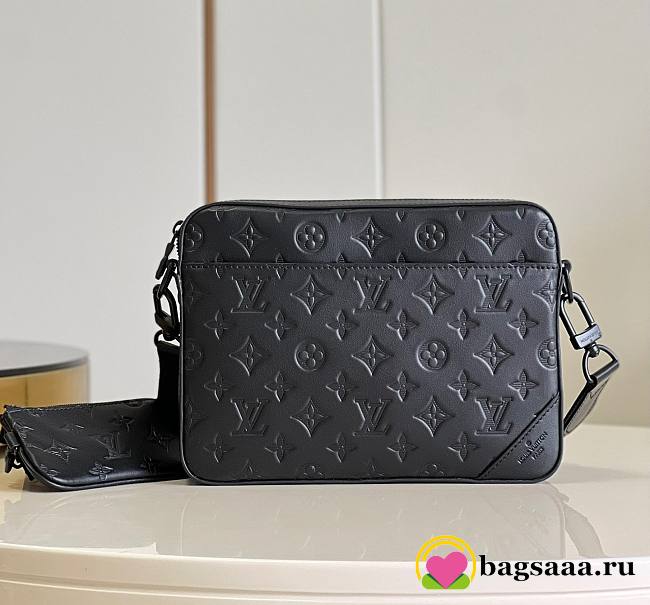 Bagsaaa Louis Vuitton Duo Messenger Black Bag - 26x18.5x5cm - 1
