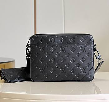 Bagsaaa Louis Vuitton Duo Messenger Black Bag - 26x18.5x5cm