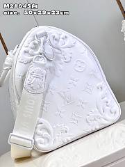 Bagsaaa Louis Vuitton Keepall Bandouliere Bag 50 White Optic - 50 x 29 x 23 cm - 3