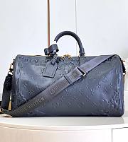 	 Bagsaaa Louis Vuitton Keepall Bandouliere Bag 50 Black Optic - 50 x 29 x 23 cm - 1