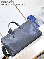 	 Bagsaaa Louis Vuitton Keepall Bandouliere Bag 50 Black Optic - 50 x 29 x 23 cm - 4