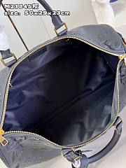 	 Bagsaaa Louis Vuitton Keepall Bandouliere Bag 50 Black Optic - 50 x 29 x 23 cm - 5