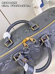 	 Bagsaaa Louis Vuitton Keepall Bandouliere Bag 50 Black Optic - 50 x 29 x 23 cm - 2