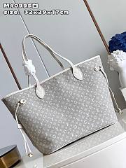 	 Bagsaaa Louis Vuitton Neverfull Denim White - 32x29x17 - 5