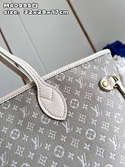 	 Bagsaaa Louis Vuitton Neverfull Denim White - 32x29x17 - 2