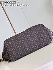 	 Bagsaaa Louis Vuitton Neverfull Denim Brown - 32x29x17 - 4