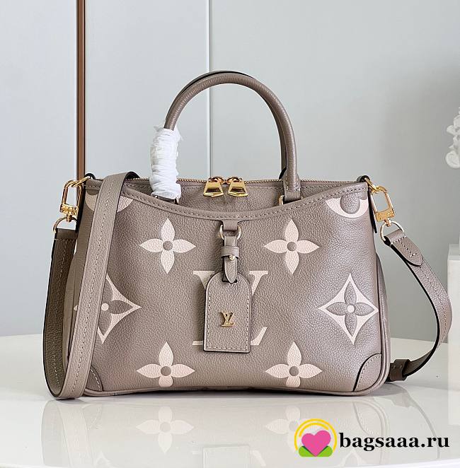 Bagsaaa Louis Vuitton Trianon bag PM Tourterelle/cream beige color - 28 x 18 x 8 cm - 1