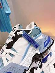 Bagsaaa Dolce & Gabbana Mixed Material Air Master Blue Sneakers  - 5