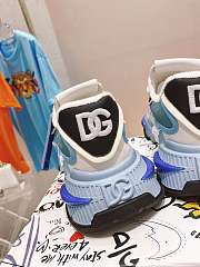 Bagsaaa Dolce & Gabbana Mixed Material Air Master Blue Sneakers  - 4