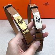 Bagsaaa Hermes Kelly 18mm brown belt - 1