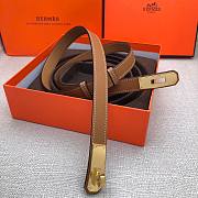 Bagsaaa Hermes Kelly 18mm brown belt - 3