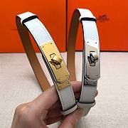 	 Bagsaaa Hermes Kelly 18mm white belt - 1