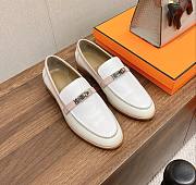 Bagsaaa Hermes Destin Loafers White - 1