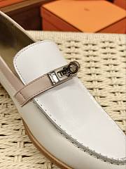 Bagsaaa Hermes Destin Loafers White - 5