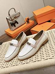 Bagsaaa Hermes Destin Loafers White - 3