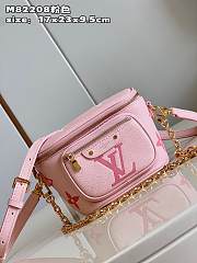 	 Bagsaaa Louis Vuitton Mini Bumbag Pink Monogram - 17x12x9.5cm - 2