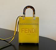	 Bagsaaa Fendi Mini Sunshine Shopper Yellow Leather - 18x13x6.5cm - 1