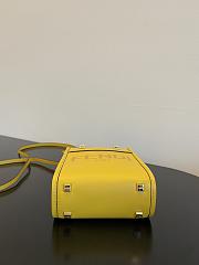 	 Bagsaaa Fendi Mini Sunshine Shopper Yellow Leather - 18x13x6.5cm - 6