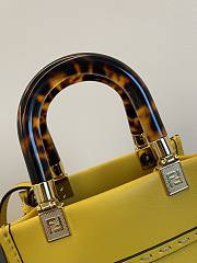 	 Bagsaaa Fendi Mini Sunshine Shopper Yellow Leather - 18x13x6.5cm - 4