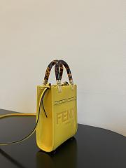 	 Bagsaaa Fendi Mini Sunshine Shopper Yellow Leather - 18x13x6.5cm - 3