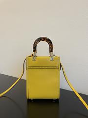 	 Bagsaaa Fendi Mini Sunshine Shopper Yellow Leather - 18x13x6.5cm - 2