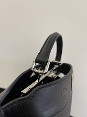 Bagsaaa Fendi Peekaboo ISeeU Medium Black Leather Bag - 27*11*21cm - 6