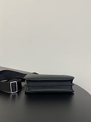 Bagsaaa Fendi Peekaboo ISeeU Medium Black Leather Bag - 27*11*21cm - 5