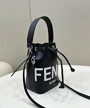 Bagsaaa Fendi Mon Tresor Black leather mini-bag - 18x12x10cm - 2