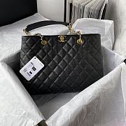Bagsaaa Chanel Black Quilted Caviar Tote - 31*23*14cm - 1