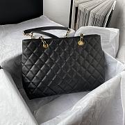 Bagsaaa Chanel Black Quilted Caviar Tote - 31*23*14cm - 2