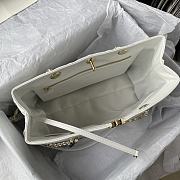 	 Bagsaaa Chanel White Quilted Caviar Tote - 31*23*14cm - 6